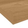 vidaXL Wall Shelf with Shelf 4 pcs Brown 80 x 9 x 3 cm Engineered Wood
