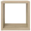 vidaXL Wall Cube Shelves 6 pcs White and Sonoma Oak 22x15x22 cm