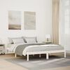 vidaXL Extra Long Bed Frame without Mattress White 160x220 cm Solid Wood Pine