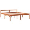 vidaXL Senior Bed without Mattress Wax Brown 150x200 cm King Size Solid Wood Pine