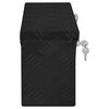 vidaXL Storage Box Black 50x15x20.5 Aluminium