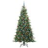 vidaXL Artificial Hinged Christmas Tree Green 240 cm PE and PVC
