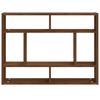 vidaXL Wall Shelf Brown Oak 75x16x55 cm Engineered Wood