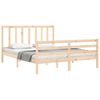 vidaXL Bed Frame without Mattress King Size Solid Wood Pine