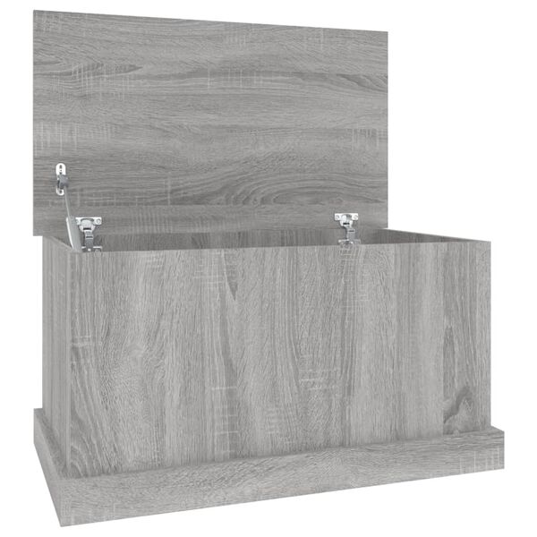 vidaXL Storage Box Grey Sonoma 70x40x38 cm Engineered Wood