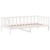 vidaXL Day Bed with Roof without Mattress White 90x200 cm Solid Wood