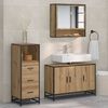 vidaXL Bathroom Furniture Set 3 pcs Artisan Oak Engineered Wood