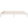 vidaXL Extra Long Bed Frame without Mattress White 180x220 cm Solid Wood Pine