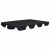 vidaXL Replacement Canopy for Garden Swing Black 150/130x105/70 cm