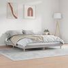 vidaXL Bed Frame without Mattress Grey Sonoma 200x200 cm Engineered Wood