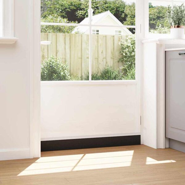 vidaXL Self-adhesive Door Brush Seals 12 pcs White 100 cm