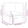 vidaXL Garden Sofa Corner with Cushions Solid Wood Acacia