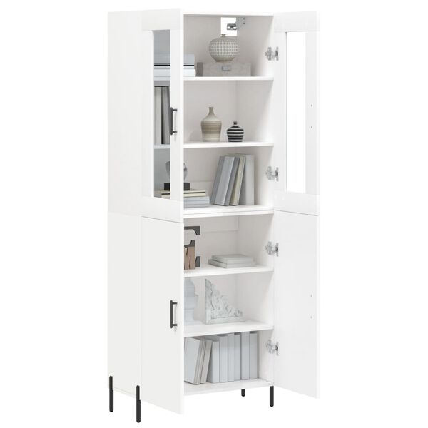 vidaXL Highboard White 69.5x34x180 cm Engineered Wood