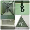 vidaXL Camping Tent Cabin 4-Person Green Waterproof