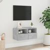 vidaXL TV Wall Cabinet Concrete Grey 60x30x30 cm Engineered Wood