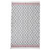 vidaXL Rug Grey 160x230 cm Cotton