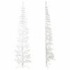 vidaXL Slim Artificial Half Christmas Tree with Stand White 240 cm
