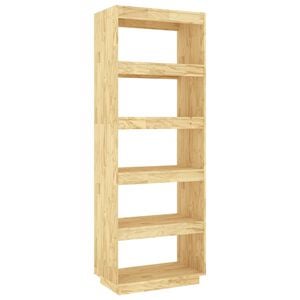 vidaXL Book Cabinet/Room Divider 60x35x167 cm Solid Wood Pine