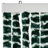 vidaXL Fly Curtain Green and White 118x220 cm Chenille