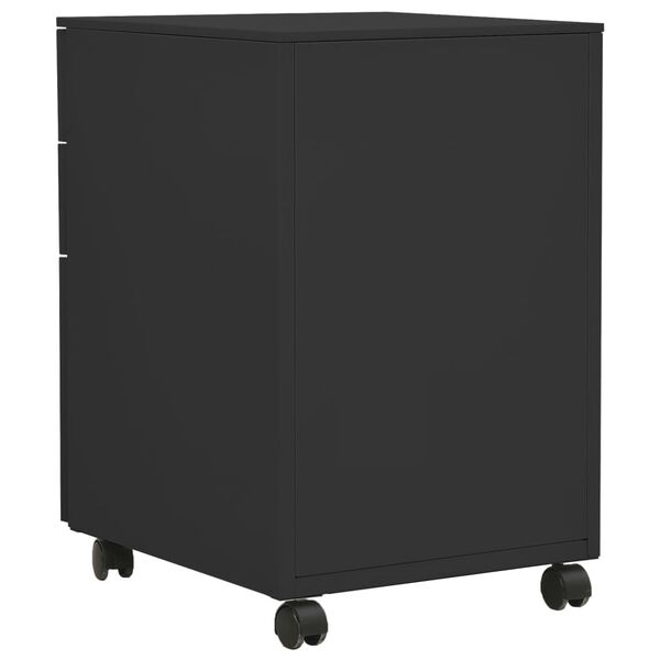 vidaXL Mobile File Cabinet Anthracite 39x45x60 cm Steel