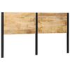 vidaXL Headboard 180 cm Solid Wood Mango and Iron