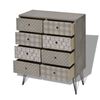 vidaXL Sideboard 8 Drawers Grey