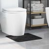 vidaXL Anti-slip Bath Mat with Toilet Cut Dark Grey 50 x 50 cm PP