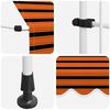 vidaXL Manual Retractable Awning 400 cm Orange and Brown