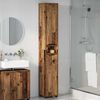 vidaXL Bathroom Cabinet Old Wood 30.5 x 30 x 195 cm Engineered Wood