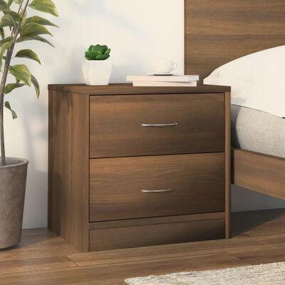 vidaXL Bedside Cabinet Brown Oak 40x30x40 cm Engineered Wood