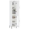 vidaXL Highboard White 34.5x34x180 cm Engineered Wood