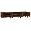 vidaXL TV Cabinet Smoked Oak 180x31.5x40 cm Engineered Wood