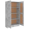 vidaXL Book Cabinet Concrete Grey 82.5x30.5x150 cm Engineered Wood