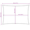 vidaXL Sunshade Sail Oxford Fabric Rectangular 3x4.5 m Anthracite