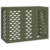 vidaXL Air Conditioner Cover Olive green 110 x 50 x 80 cm Steel