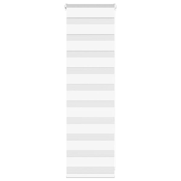 vidaXL Zebra Blind White 40x100 cm Fabric Width 35.9 cm Polyester