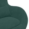 vidaXL Egg Chair Dark Green 63 x 73 x 90 cm Velvet