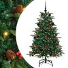 vidaXL Artificial Christmas Tree with 150 LEDs with Stand Green 150 cm