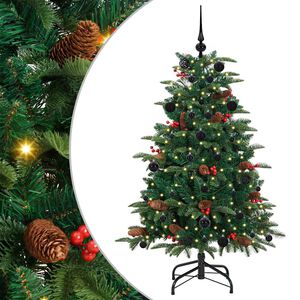 vidaXL Artificial Christmas Tree with 150 LEDs with Stand Green 150 cm