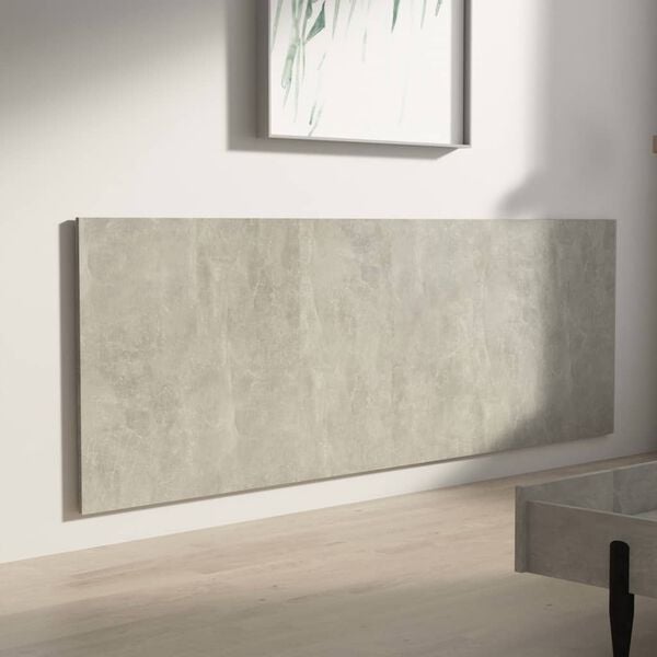 vidaXL Wall Headboard Concrete Grey 240x1.5x80 cm Engineered Wood