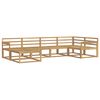 vidaXL Outdoor Sofa Set 6 pcs White 327 x 168.5 x 73 cm