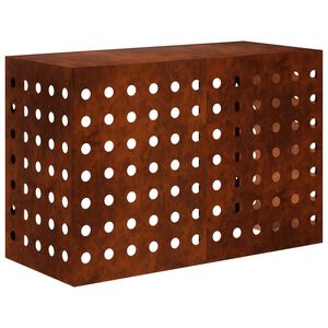 vidaXL Air Conditioner Cover Rusty 90 x 40 x 60 cm Weathering Steel
