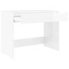 vidaXL Desk High Gloss White 100 x 50 x 78 cm Engineered Wood