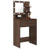 vidaXL Bedroom Dressing Tables with Shelf Brown Oak 80 x 39.6 x 135 cm