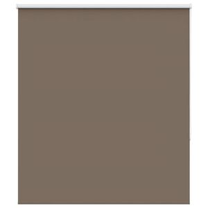 vidaXL Roller Blind Blackout Coffee 140x175 cm Fabric Width 136.6 cm Polyester