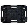vidaXL Transport Trolleys 3 pcs Black 58x38x12 cm Polypropylene