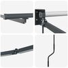 vidaXL Electric Retractable Awning Frame Anthracite 4 x 3 m Aluminium