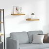 vidaXL Wall Shelf 2 pcs Brown 40 x 23.5 x 4 cm Engineered Wood