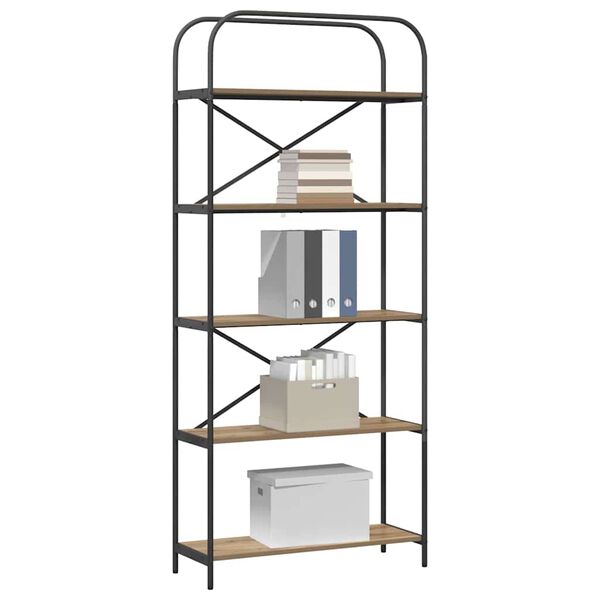 vidaXL Bookshelf Artisan Oak 80 x 30 x 183 cm Engineered wood