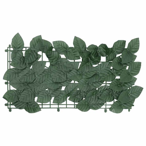 vidaXL Balcony Screen with Dark Green Leaves 500x150 cm